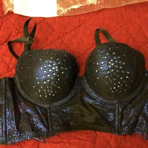Victoria's Secret strappy longline balconet bra